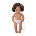 Miniland Educational Anatomically Correct 15in. Baby Doll, Down Syndrome Caucasian Girl 31088